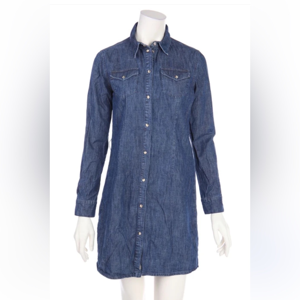 Maje Denim Shirt Dress Size 1 Aka S